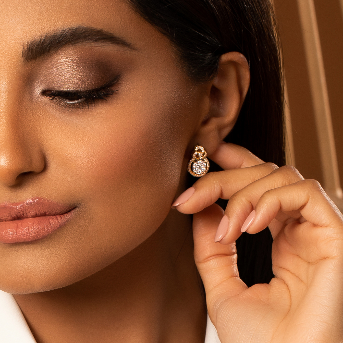 Diamond Love Knot Earrings