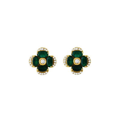 Pétale Ruby & Diamond Earrings