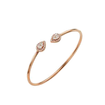 Diamond Wire Bracelet in 18K White Gold